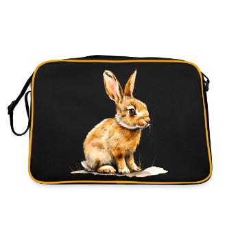 Lièvre ou lapin ? - Sac Retro - noir/or - Dos