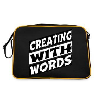 Amusant Créatif Inspiration Artistique Innovation - Sac Retro - noir/or - Dos