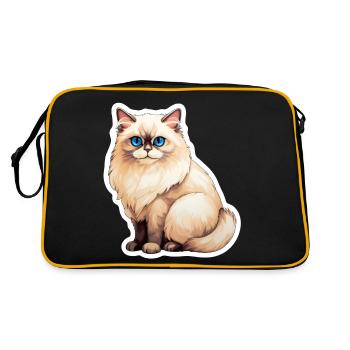 Chat Ragdoll - Sac Retro - noir/or - Dos
