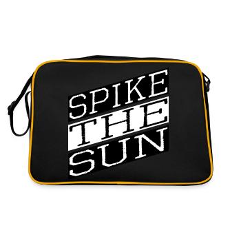 cool sunny days funny quote - Retro Bag - black/gold - Back