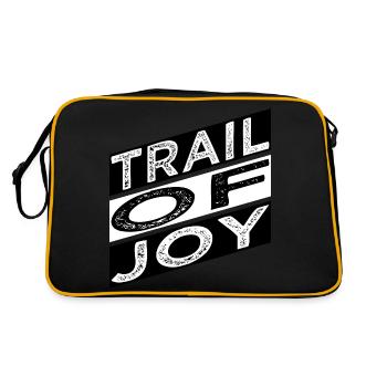 extreme biking blissful joy blissful mindset - Retro Bag - black/gold - Back
