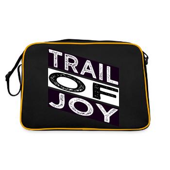 Mountain Biking Gear Funny Sayings - Retro Bag - black/gold - Back
