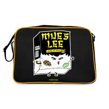 mueslee-studio haka - Retro Tasche - Schwarz/Gold - Hinten