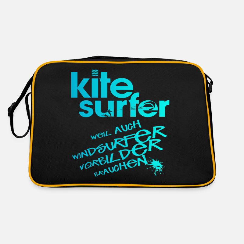 Kitesurfer vs Windsurfer Retro Tasche