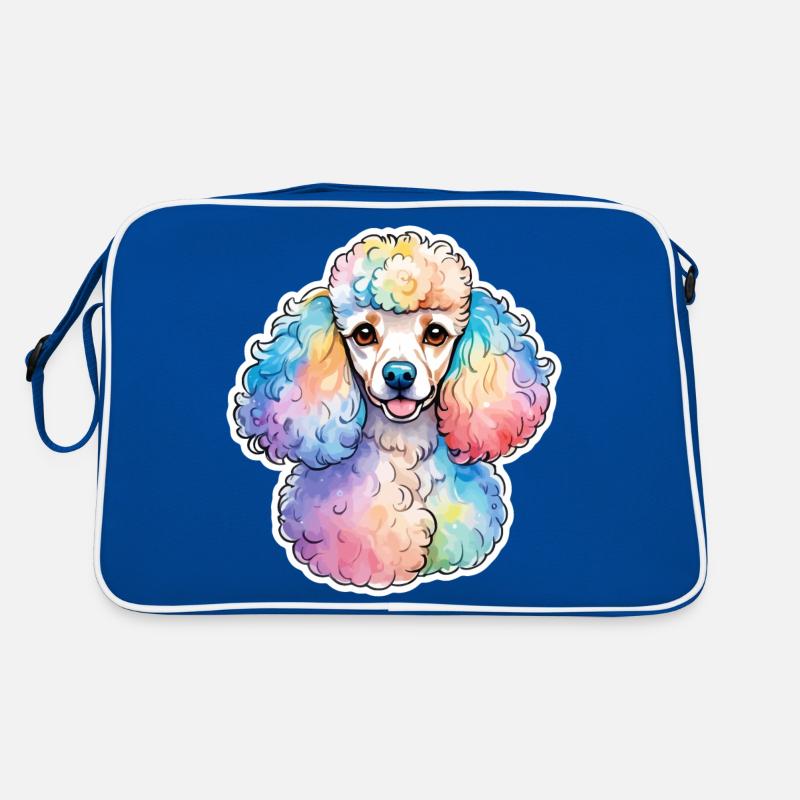 Poodle Watercolors Retro Bag