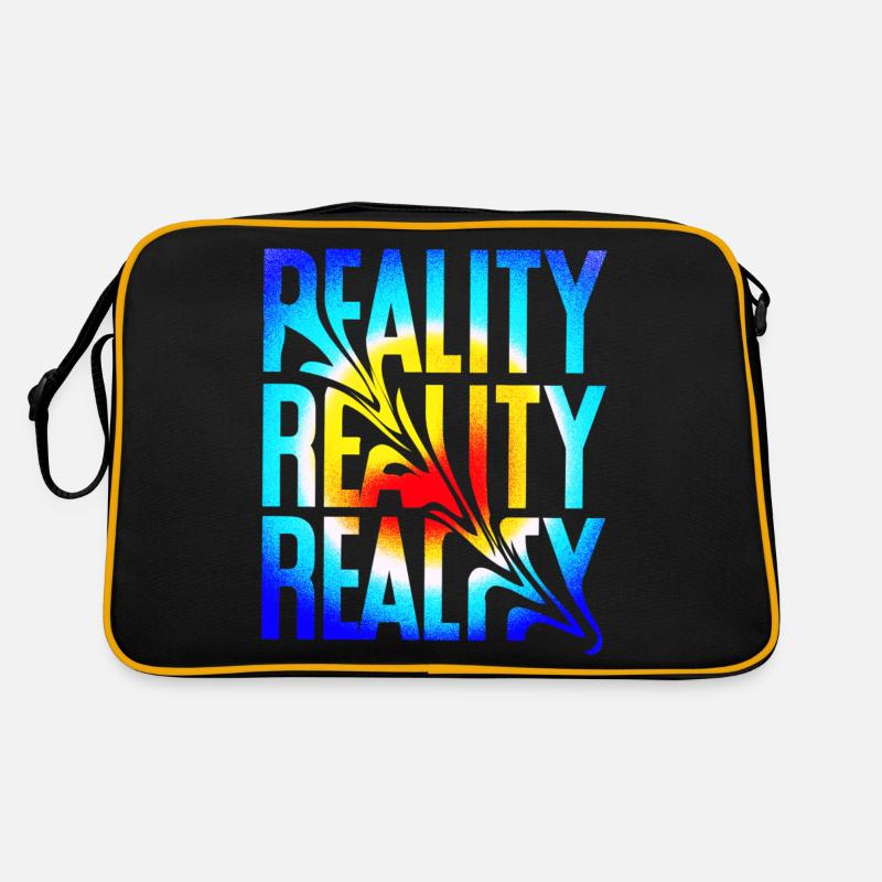 Reality - Retro Tasche - Schwarz/Gold