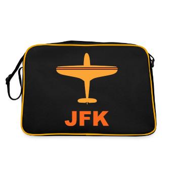 New York Airport - JFK - United States - Spotter Spotting - Retro Bag - black/gold - Back