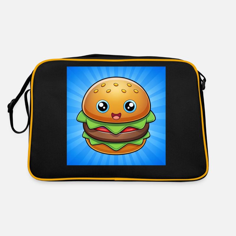Burger sunset- Hamburger /Cheeseburger Geschenke Retro Tasche