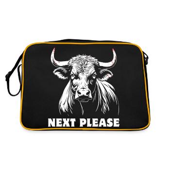 Taurus - Next please - proud, self-confident - Retro Bag - black/gold - Back