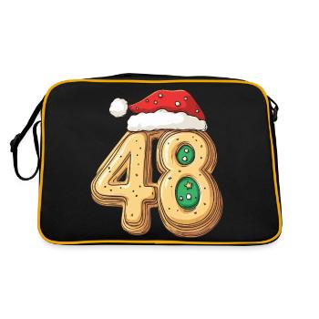 48 Number Christmas Cookie - Retro Bag - black/gold - Back