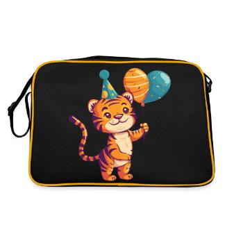 Tiger Birthday Comic - Retro Bag - black/gold - Back