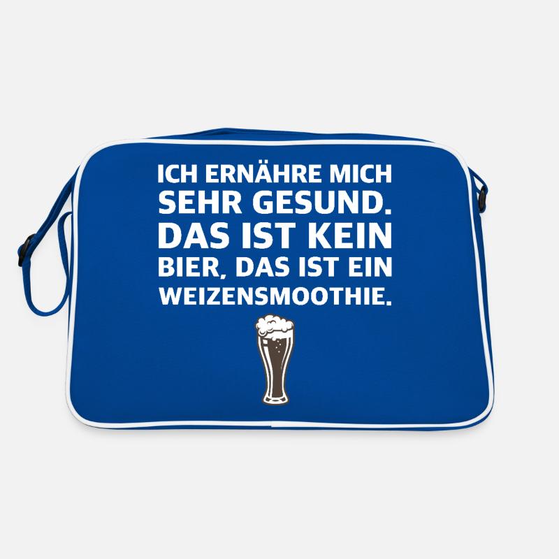 Das ist ein Weizensmoothie | Bier, Ernährung Retro Tasche