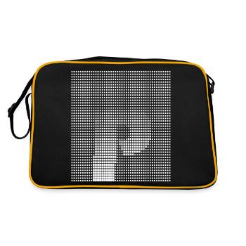 Lettre P, nom, la lettre P - Sac Retro - noir/or - Dos