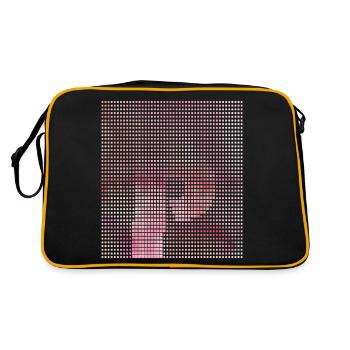 Lettre P, nom, la lettre P - Sac Retro - noir/or - Dos