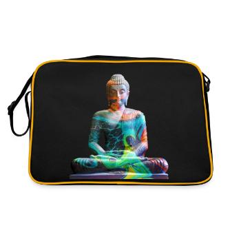 Bouddha Zen Multicolor - Sac Retro - noir/or - Dos