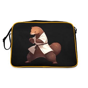 Judo Mongoose - Retro Bag - black/gold - Back