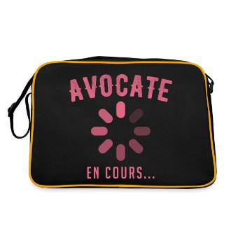 Avocate en cours - Sac Retro - noir/or - Dos