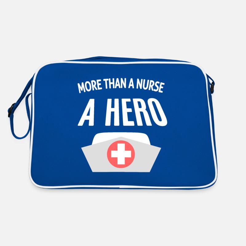 Plus qu’une infirmière, un héros : citation infirmière Sac Retro