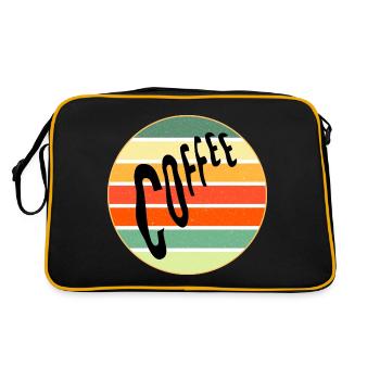 Café Rétro Coucher de soleil - Sac Retro - noir/or - Dos