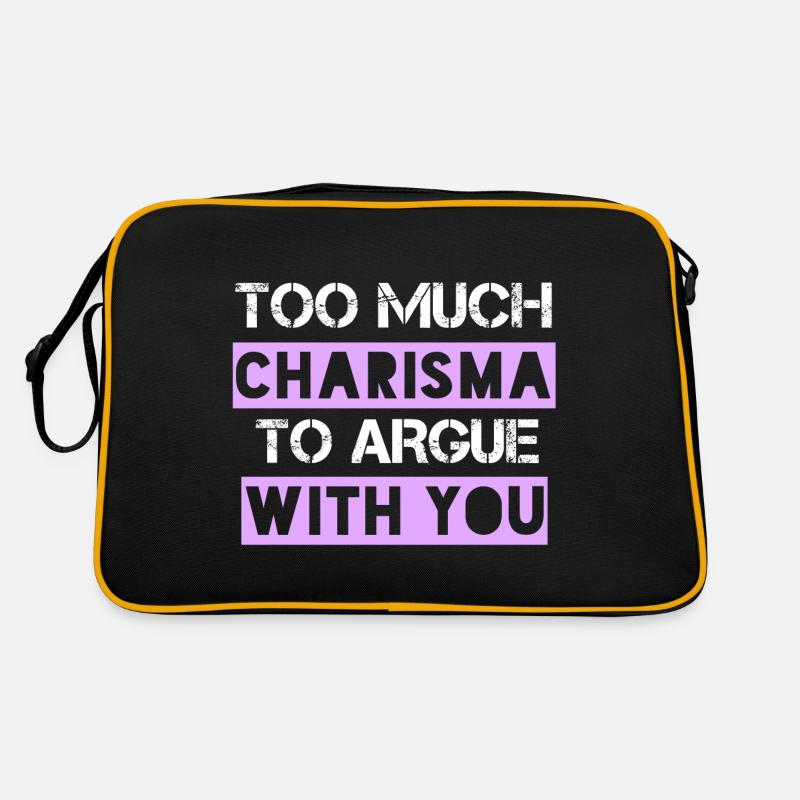 Trop de charisme pour discuter avec vous Sac Retro