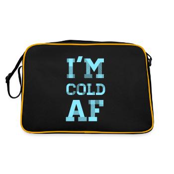 I’m Cold AF : Citation de haine d’hiver - Sac Retro - noir/or - Dos