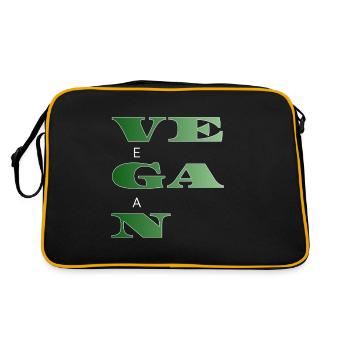 VEGAN - Retro Bag - black/gold - Back