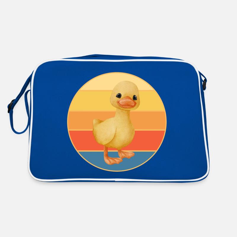Mignon Canard Vintage Rétro Coucher de Soleil Animal Lover Design Sac Retro