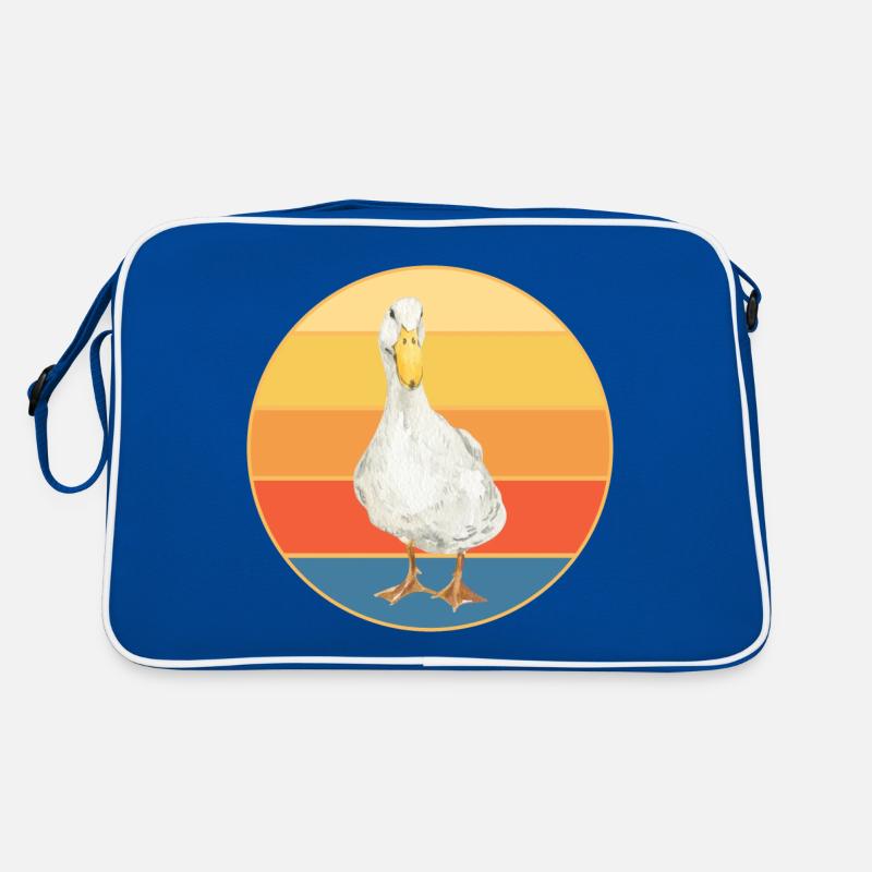 Mignon Canard Vintage Rétro Coucher de Soleil Animal Lover Design Sac Retro