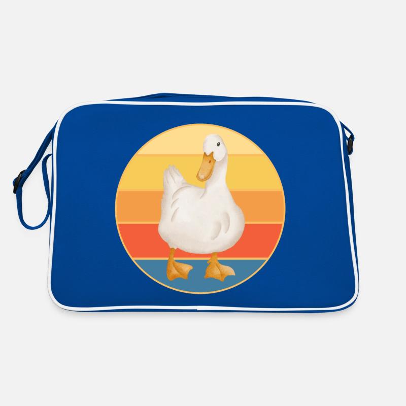 Mignon Canard Vintage Rétro Coucher de Soleil Animal Lover Design Sac Retro
