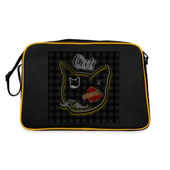 Cat - Image - 2023 - Retro Bag - black/gold - Back