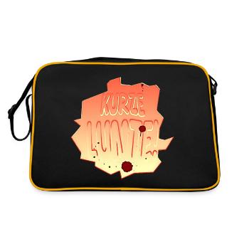 kurze lunte - Retro Tasche - Schwarz/Gold - Hinten
