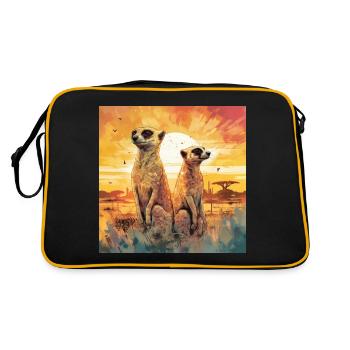 Suricate - Sac Retro - noir/or - Dos