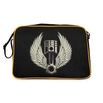 PISTON MER - Sac Retro - noir/or - Dos