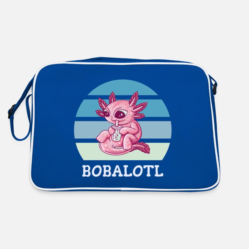 Boba Bubble Tea Axolotl Bobalotl Sac Retro