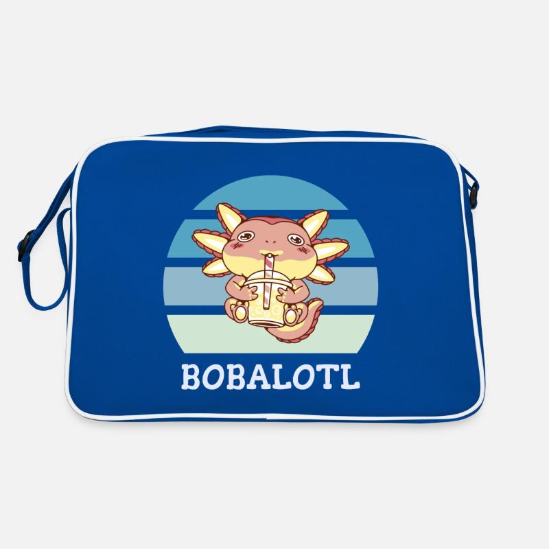 Boba Bubble Tea Axolotl Bobalotl Sac Retro
