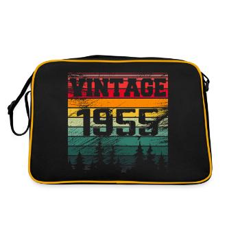 1955 Vintage 1955 Retro Birthday Gift - Retro Bag - black/gold - Back