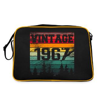 1967 Vintage 1967 Retro Geburtstagsgeschenk - Retro Tasche - Schwarz/Gold - Hinten