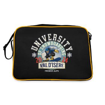 University of snowboarding - Sac Retro - noir/or - Dos