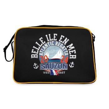 Belle Ile en Mer Sauzon - Sac Retro - noir/or - Dos