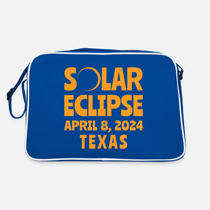 Sonnenfinsternis 2024 Texas Retro Tasche