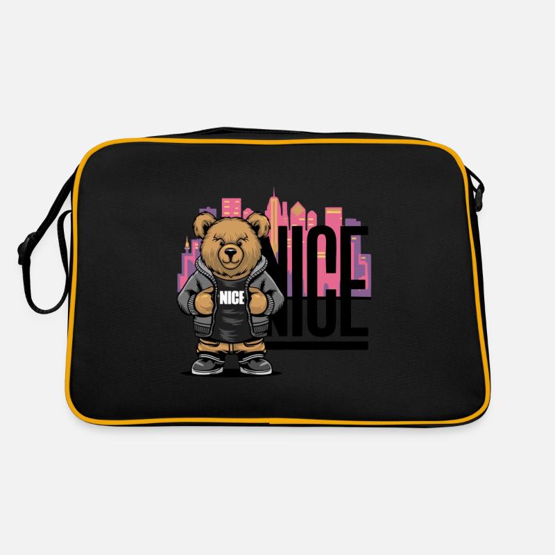 Cool "Nice" Teddy Retro Bag