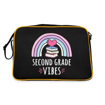 Second Grade Vibes - Retro Bag - black/gold - Back