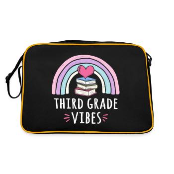Third Grade Vibes - Retro Bag - black/gold - Back
