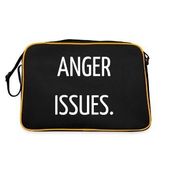Anger issues - Retro Bag - black/gold - Back