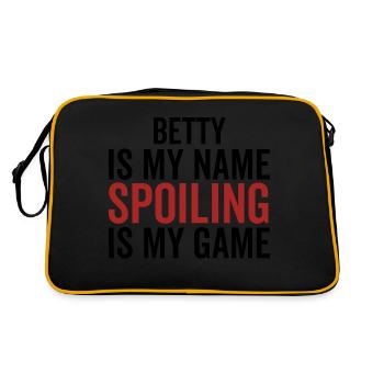 Betty est mon nom Spoiling est mon jeu - Sac Retro - noir/or - Dos