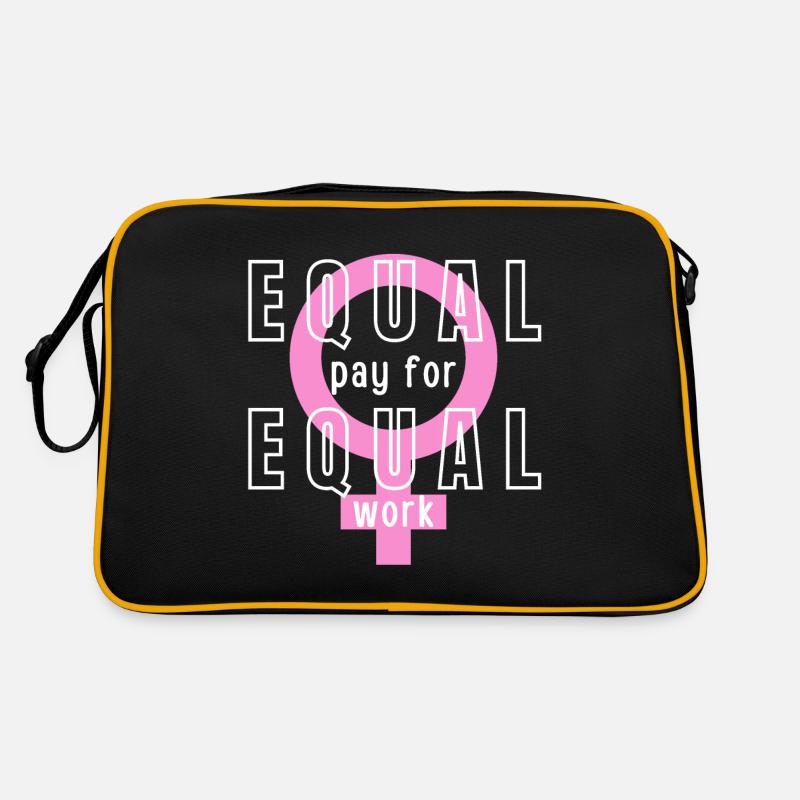 Equal Pay For Equal Work Feminist Retro Bag