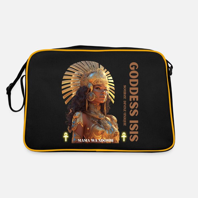 Goddess ISIS - Déesse Isis - Sac Retro - noir/or