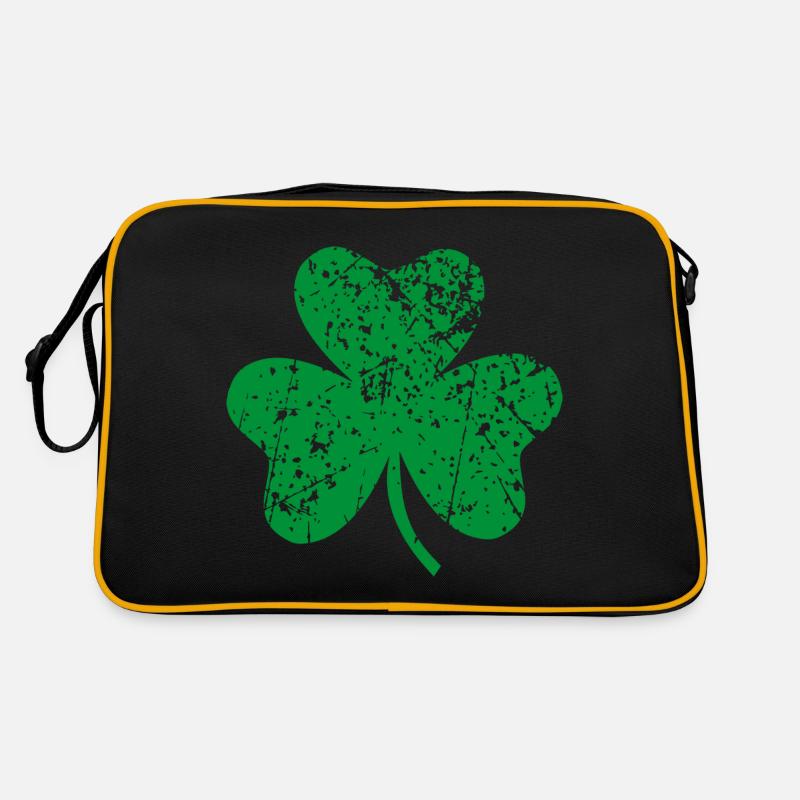 Shamrock - Retro Tasche - Schwarz/Gold