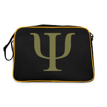 psi_design_gold - Retro Bag - black/gold - Back