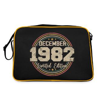 The legends were born in December 1982 - 1982 - Retro Bag - black/gold - Back